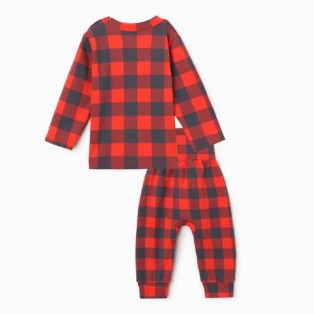 New Year. Costume: jumper and pants crumb I am "cell", height 68-74 cm, red-7