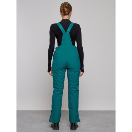 Semi -combinezone ski insulated female winter, size 50, green color-2