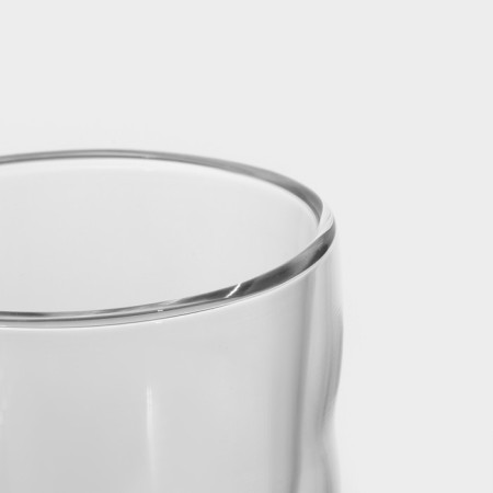 Glass glass with double walls Magistro "Paul Wave", 250 ml-2