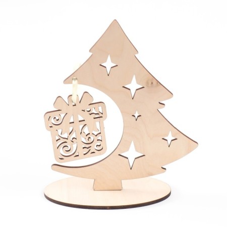 Souvenir "Christmas tree. Gift" 14x18.5 cm (set 3 parts)-3