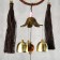 Music of winds with a catfish catfish "Circle with brushes" 4 bells d = 10 length 40 cm