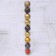 Set of balls plastic D-6 cm, 9 pcs "Aviva" gold