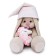 Soft toy "Bunny mi with a pink pillow - unicorn", 18 cm