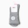 Women's socks, color light gray melange, size 25-27