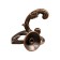 Hook for curtains ks002, one -rod, color copper