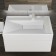 Snow -out sink uperwood lotus, 80 cm, rectangular, white glossy