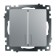 2-clavy switch with indicator, 250V, 10A, Stekker series Katrin, silver, GLS10-7102-03 1022442