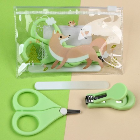 Manicure set for the smallest “fox” (scissors+forceps+saw)