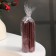 Candle-cylinder "four-leaf", 4.5x10.5 cm, wine, metallic, 6 hours