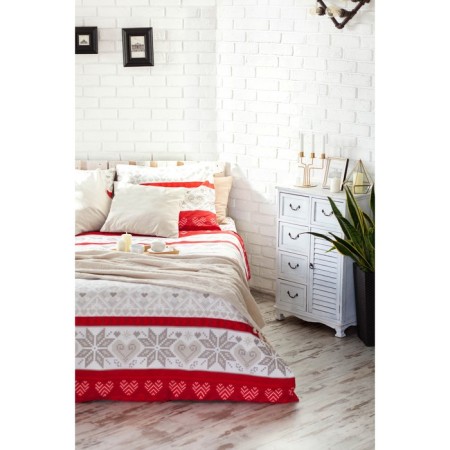 Bed linen "Ethel" duet Heart 143*215 cm - 2 pcs, 220*240 cm, 70*70 cm -2 pcs, 100% HL-8