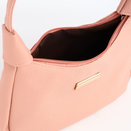 Female bag 25*7*13.5 depth with a zipper, pink-6
