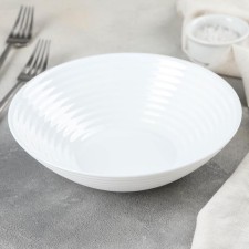 Deep plate luminarc harena, d = 20 cm, glass ceramic, white color
