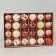Set of balls plastic D-6 cm, 24 pcs "Melody" Assorted Lux, White-Pink
