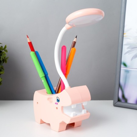 Hippo "Hippo" LED USB AKB Pink 7.5x13x29 cm Risalux-5