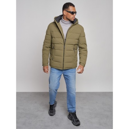 Sports male winter, size 48, khaki color-9