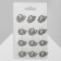 Brooch "Snail" with a pearl, white color in silver (indivisible packing 12 pcs., Price per pcs.)