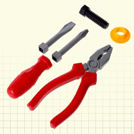 Set of tools "locksmith", 6 elements, color mix-7