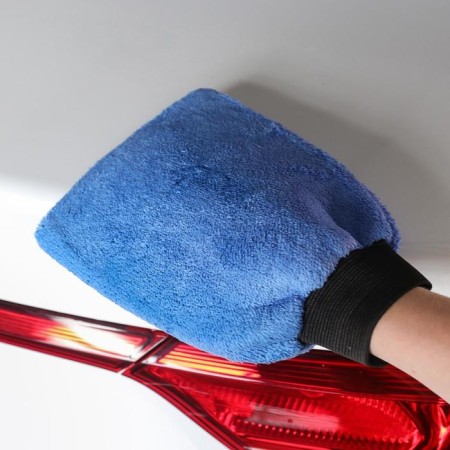 Car cleaning mittens, 24 × 16 cm, blue-1