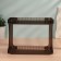 Organizer for storage, 2 sections, 28 × 14.5 × 21.5 cm, black, translucent