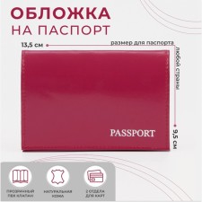 Cover for passport, pink color