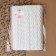 Knitted lace, 20 mm × 10 ± 1 m, white color