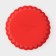 Silicone form for baking the shade “Circle Circle”, 11 × 2.5 cm, red color