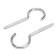 Boar-half-decisor, tundra, white zinc, 5x100 mm, 10 pcs