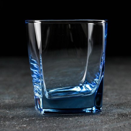 Low glass glass Luminarc Sterling, 300 ml, blue color
