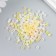 Glass beads 6/0 "yellow melange" 10 g