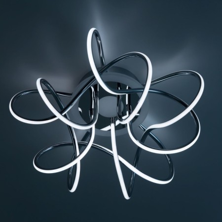 Ceiling CITILUX CULCH "JMINI SMART" CL229A151E 50x50x23 cm, 5x19W, LED, Gray color.-27