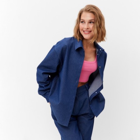 Women's shirt minku: minku: jeans collection color Blue Blue, rr 46-2