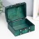 Casket wood chest "Alienora" with rivets, convex, green 15x11.5x7.5 cm