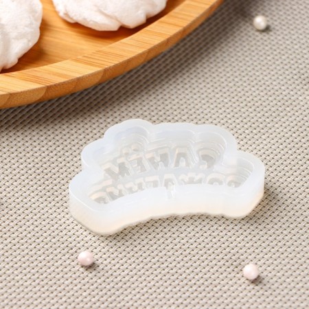 Silicone Mold for Cloudberries and Chocolate "Happy Birthday", 6 × 3 cm, the color is transparent-5