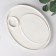 Porcelain dish with a shareholder of a share, 30 × 22.5 cm, white color