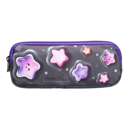 Penal soft, 2 compartments, volumetric, 90 x 220 x 40 mm, stavia "stars" gray 86226-1