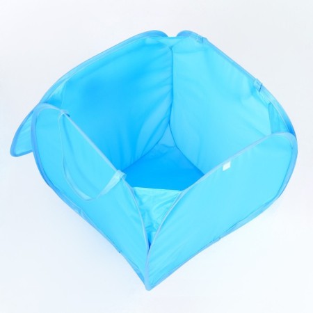 A basket for storing toys "Raccoon" with a lid, 45 x 45 x 43 cm, blue-5