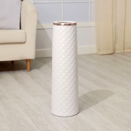 VAZA Keramics Floor "Luxe Geometry" Direct Direct, 15x60 cm, White