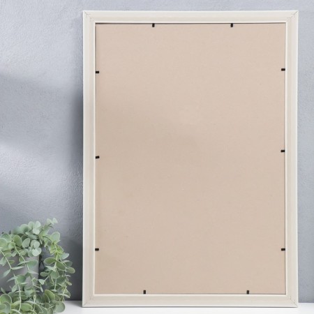 Photo frame plastic 35x50 cm, gold with white (plastic screen)-2