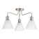 Chandelier "Patricia" 3x40W E27 white, gold 56x56x35cm