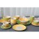 Ceramic shares mug "Sunflower", 360 ml, green color