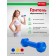 Rubberized dumbbell bradex SF 0160, blue, 1 kg