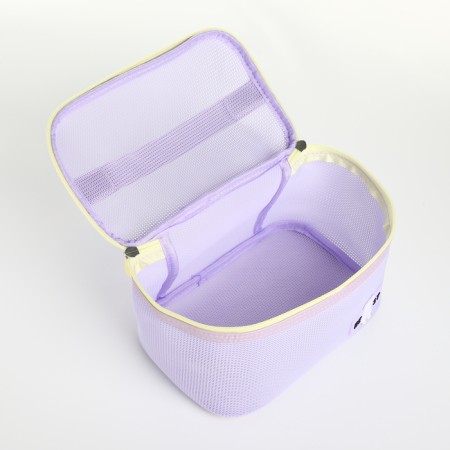 Cosmetic bag grid, 21*14*12, lightning department, lilac-2