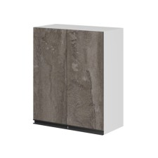 Cabinet hinged 2 doors Noktyurn 600x300x720 white/dark concrete/anthracite