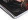 Note book A5, 96 sheets in a cage on the rowing "Dragon", hard cover, matte lamination, selective varnish, block 60 g/m2