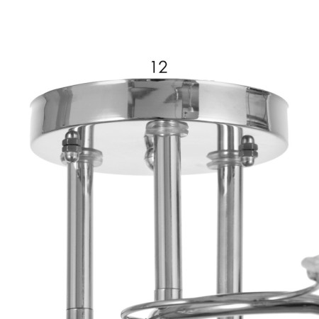 Closure ceiling dera 3x40W E27 chrome 46x46x22 cm-7