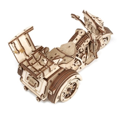 A prefabricated EWA wooden model “Motorcycle. Trike "-15