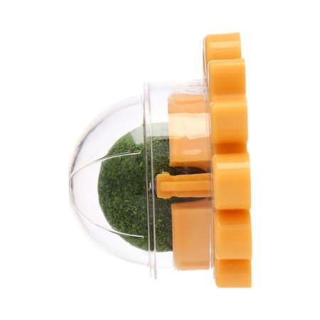 A toy for cats with cat mint "crab", 6.8 cm, yellow-2