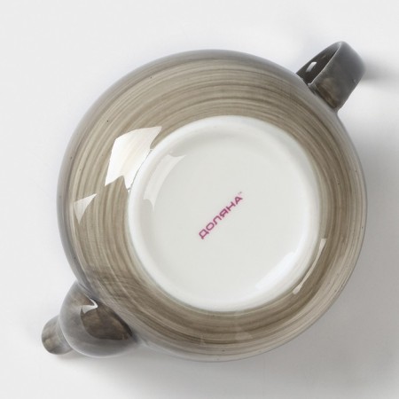 Kettle porcelain tender, Milky Way, 900 ml, gray color.-7