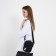 Youth bag with zipper, black color