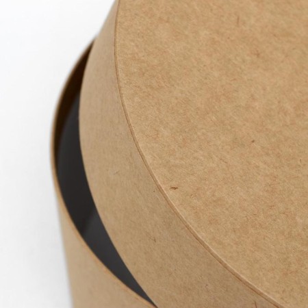 Set of round boxes 3 in 1 "plain craft", 23 x 23 x 10 - 18 x 18 x 8 cm-3